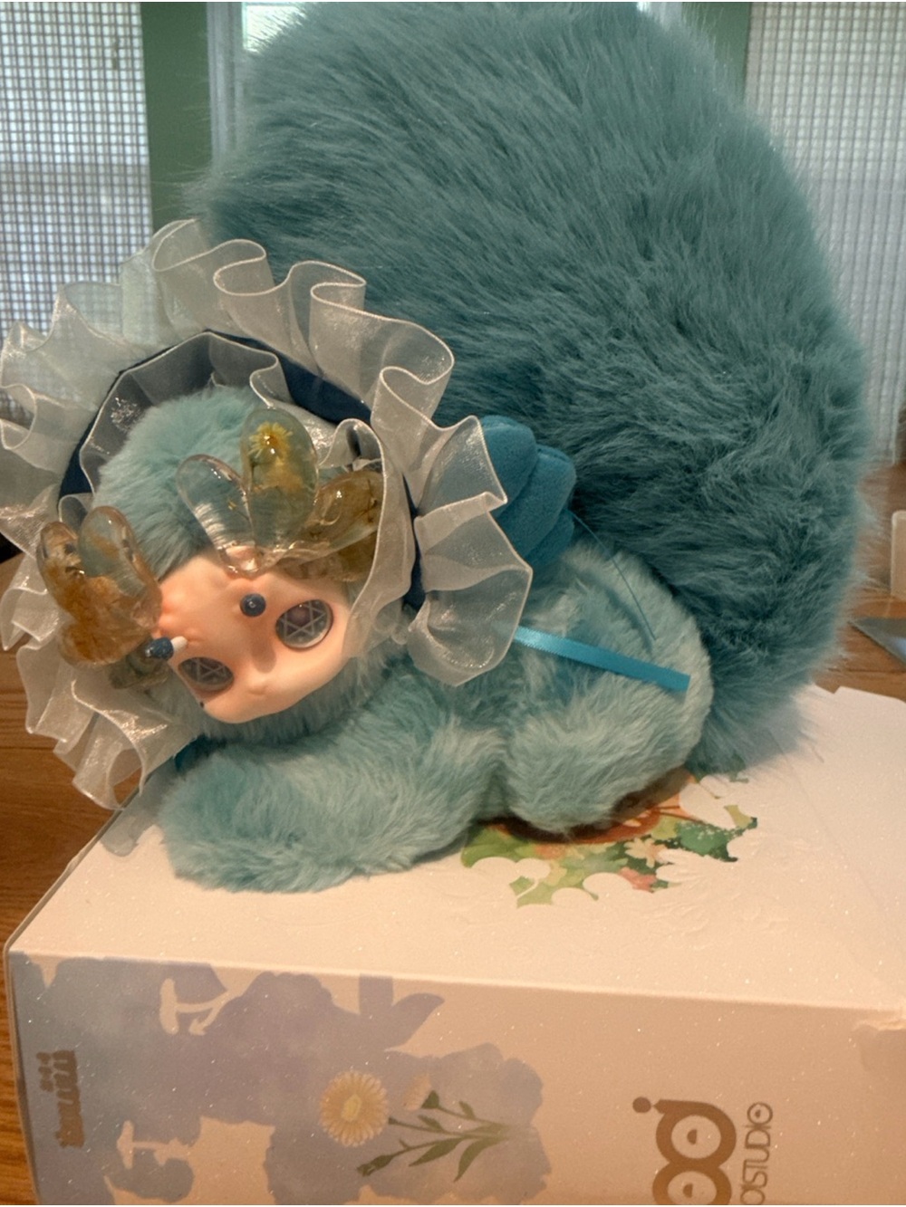 Plush Teal Fantasy Doll/ Gululu Confirmed opened Box